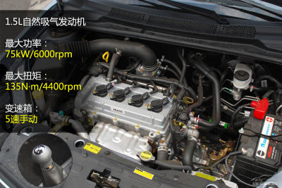 在驾驶体验中,威志v5的发动机可以在2和3挡时爆发出强大的动力,发动机