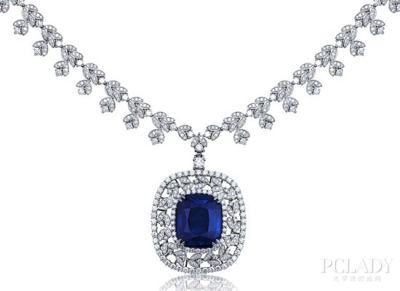 tiffany蒂芙尼blue book华贵珠宝系列 克什米尔蓝宝石和钻石项链