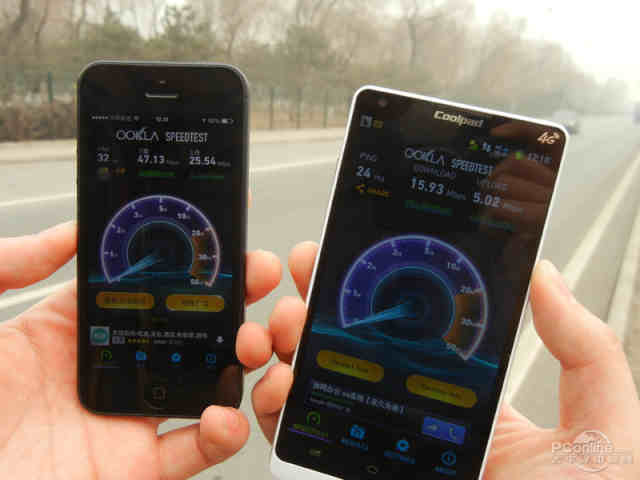 实地测速 中国电信4g网速对比移动4g网速