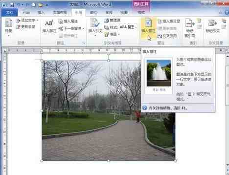 word2010怎样添加图片题注