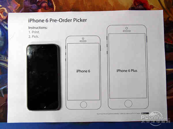 中国不首发?打印iPhone6选择适合的尺寸