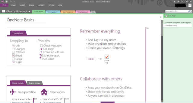 Office 2016的OneNote、Outlook界面