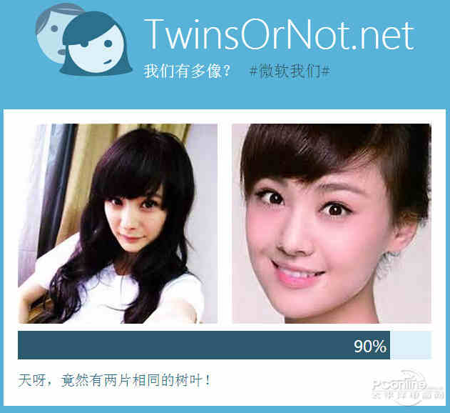 微软我们twins or not人脸相似度大测试