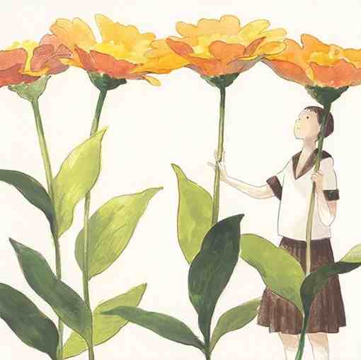 唯美清新的日系水彩画设计