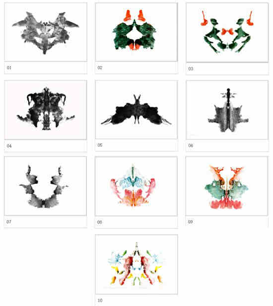 罗夏墨迹测验12张图片